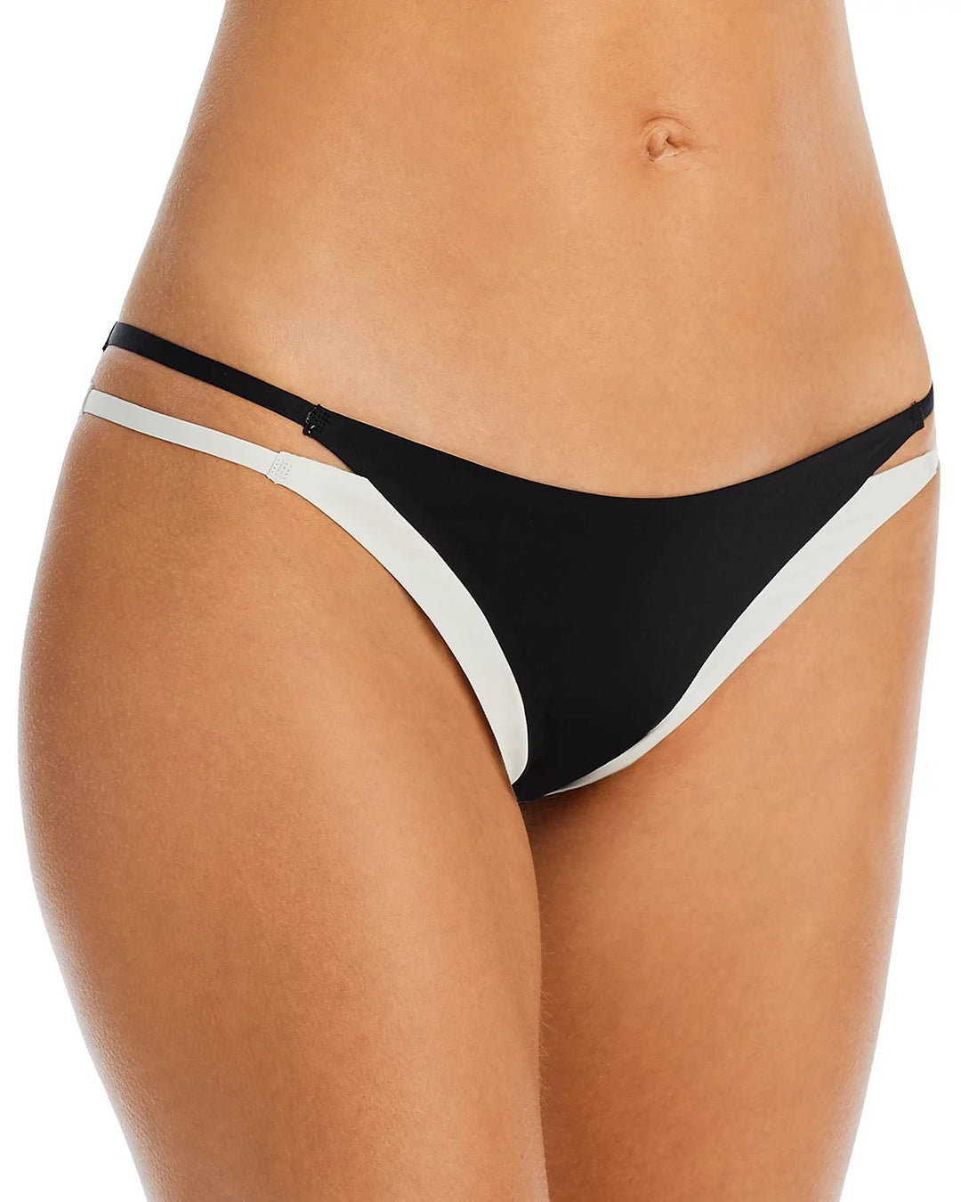 L*Space Billie Color Block Double Strap Bikini Bottom MSRP $92