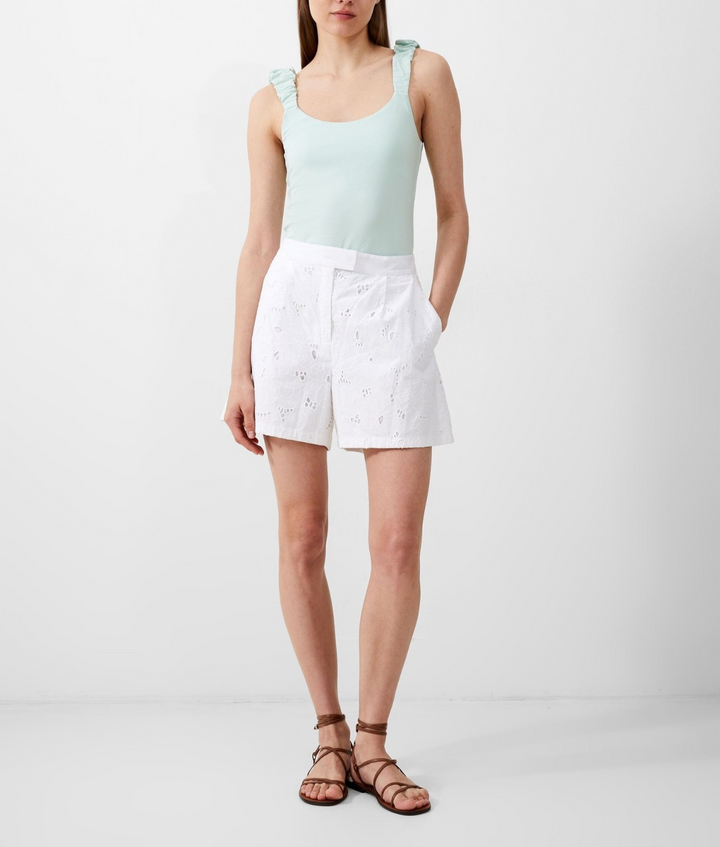 French Connection Rallie Gwyneth Mix Top MSRP $68