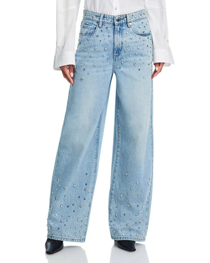 BLANKNYC High Rise Wide Leg Jeans in Diamonds In The Sky MSRP $168