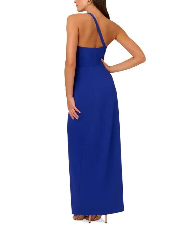 Liv Foster Crepe One Shoulder Gown MSRP $245
