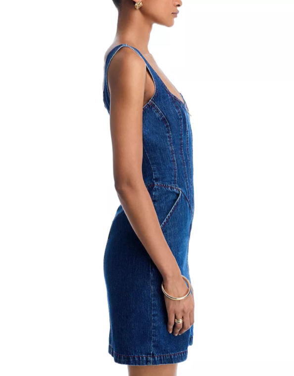L'AGENCE Jaxyn Corset Zip Dress MSRP $515