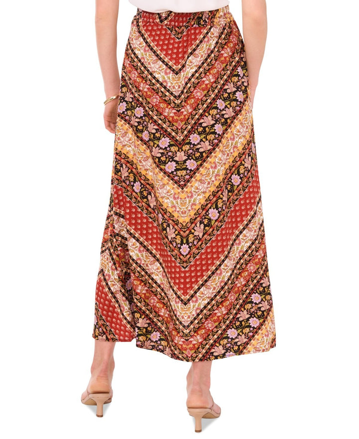Vince Camuto Chevron-Print Pull-On A-Line Maxi Skirt  MSRP $69