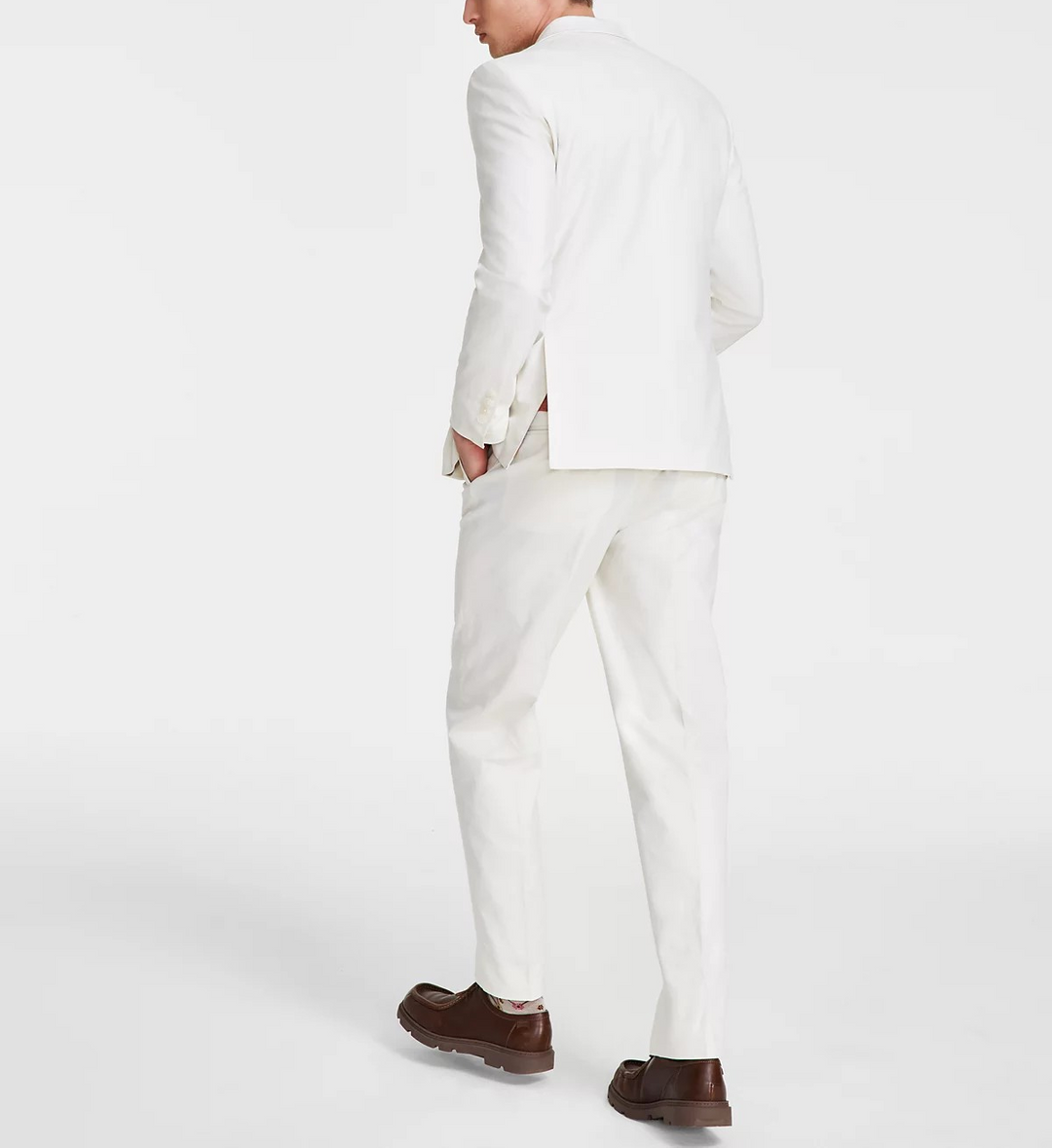 Nautica Men's Modern-Fit Seasonal Cotton Stretch 2-Piece Suit