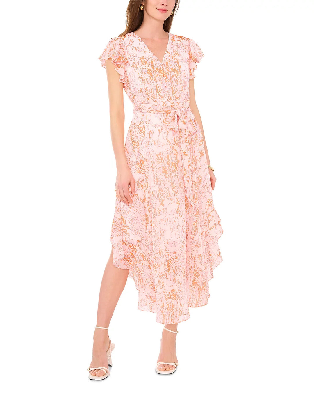 VINCE CAMUTO Asymmetric Hem Midi Dress MSRP $129