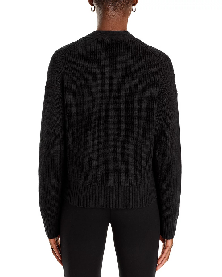 French Connection Women's Babysoft Sparkly Bow Cardigan MSRP $118