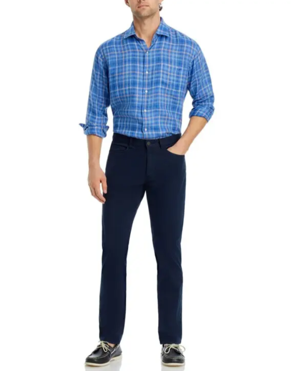 Peter Millar Crown Ashore Linen Sport Shirt MSRP $160