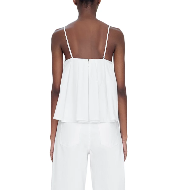 SIMKHAI Kenz Sleeveless Gathered Top MSRP $295