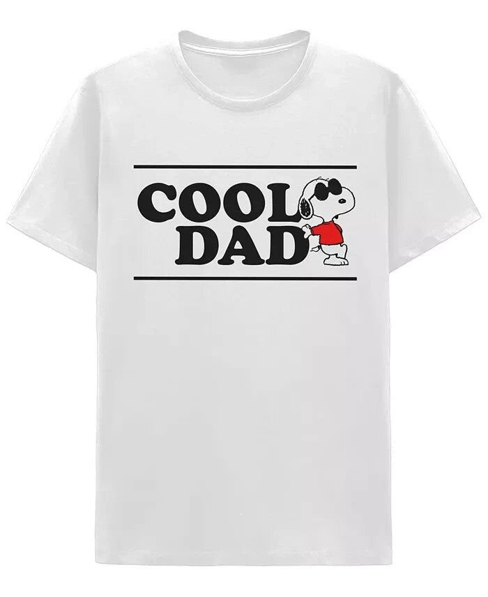 Hybrid Men's Peanuts Dad Short Sleeves T-shirt