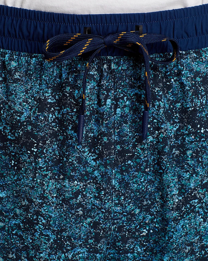 Rhone Pursuit Printed 7" Drawstring Shorts MSRP $80