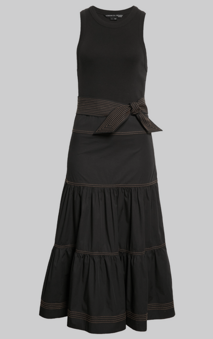 Veronica Beard Austyn Belted Midi Dress MSRP $428