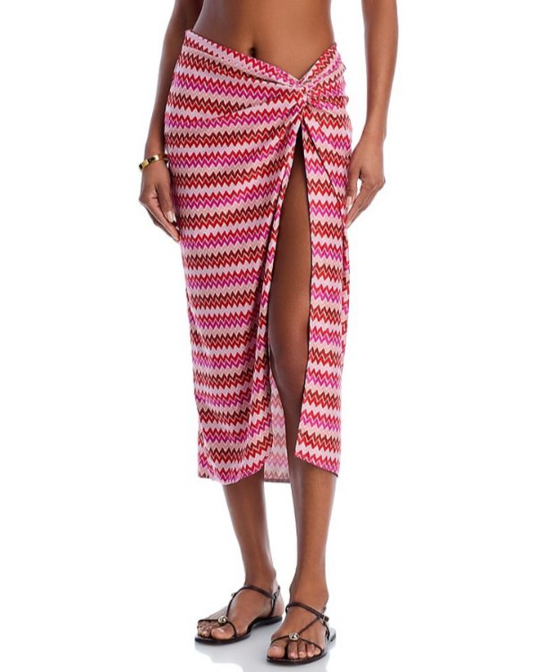 Ramy Brook Chevron Xana Cover-Up Skirt