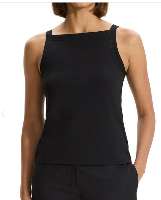 Theory Knit Square Neck Tank Top MSRP $145