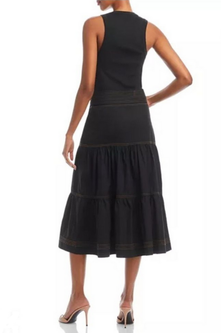 Veronica Beard Austyn Belted Midi Dress MSRP $428