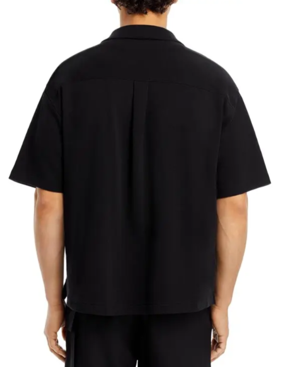 FRAME Duo Fold Cotton Relaxed Button Down Camp Shirt MSRP $148