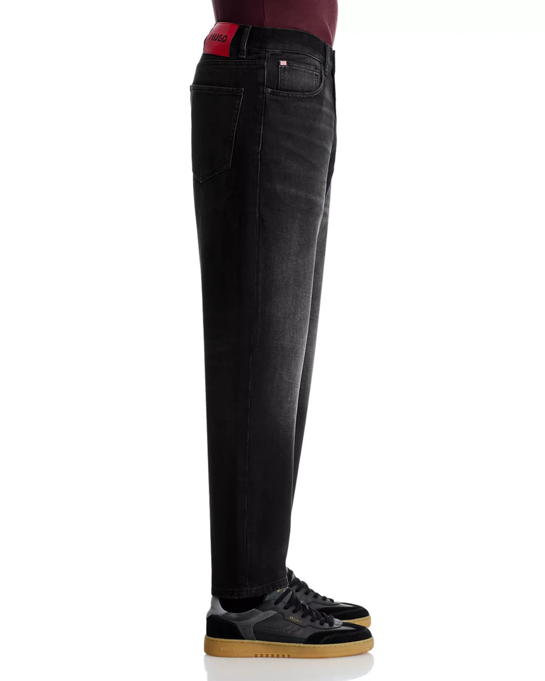 HUGO 838 Relaxed Tapered Fit Jeans in Dark Gray MSRP $179