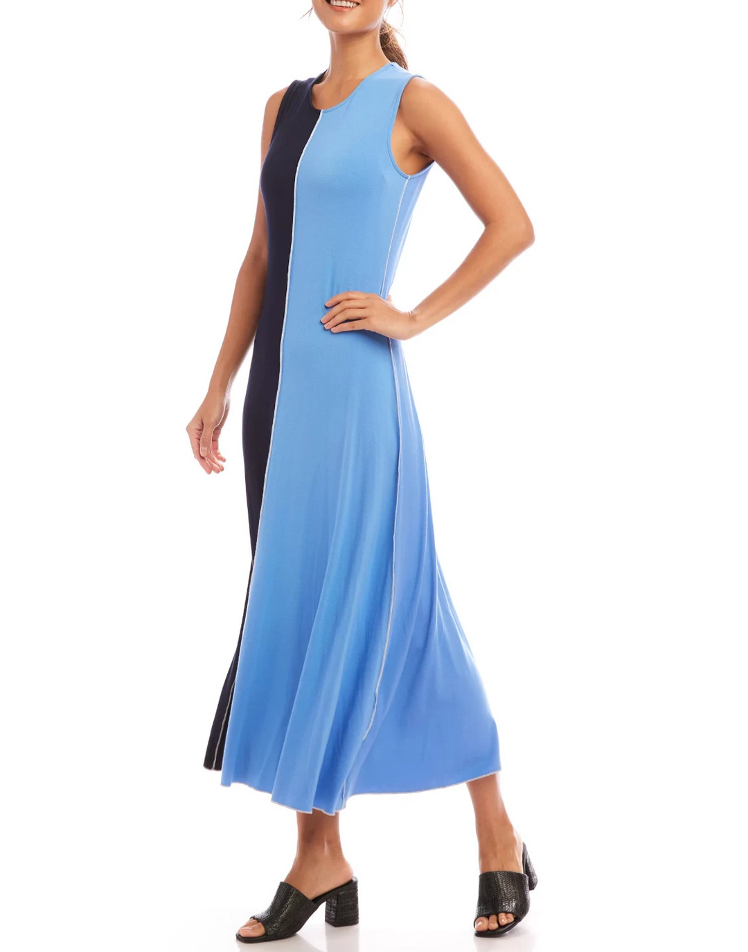 Karen Kane Color Blocked MIDI Dress MSRP $129