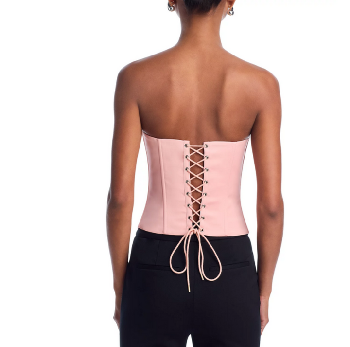 Danielle Guizio Satin Corset Top MSRP $128