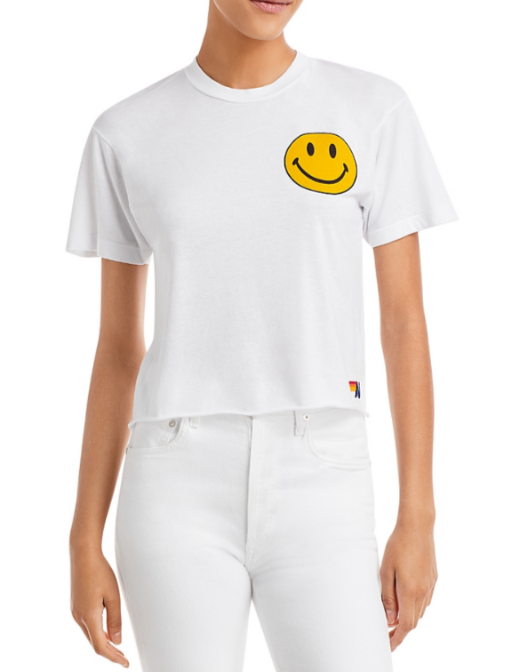 Aviator Nation Smiley Boyfriend Tee MSRP $83