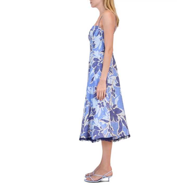 SIMKHAI Analise Bustier Midi Dress MSRP $545 
