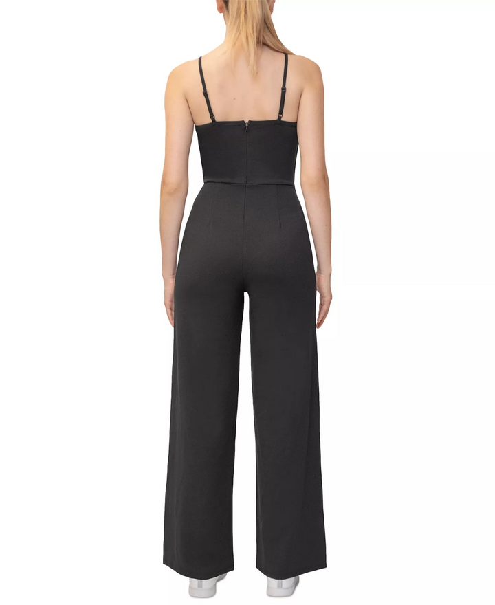 Almost Famous Dylan Ryan Juniors' Vest-Style Jumpsuit MSRP $39