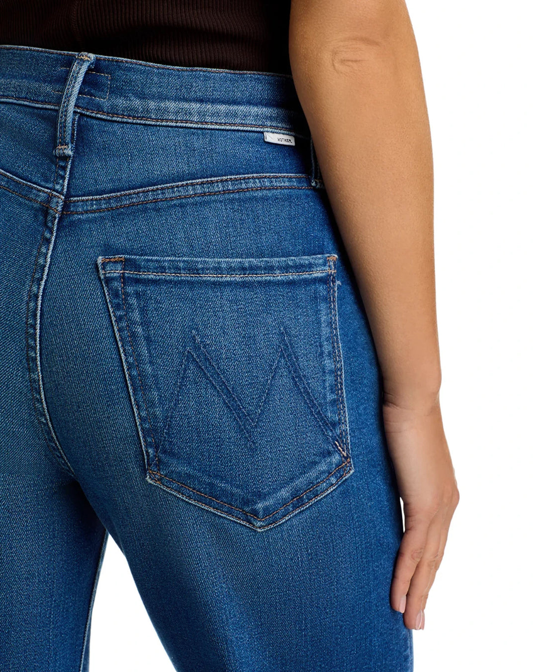 MOTHER The Rambler Zip Flood High Rise Jeans in Nip It In The Bud MSRP $238