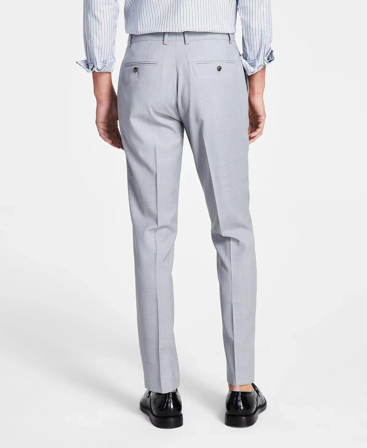 Bar III Men's Skinny Fit Wool Sharkskin Suit Pants MSRP $175