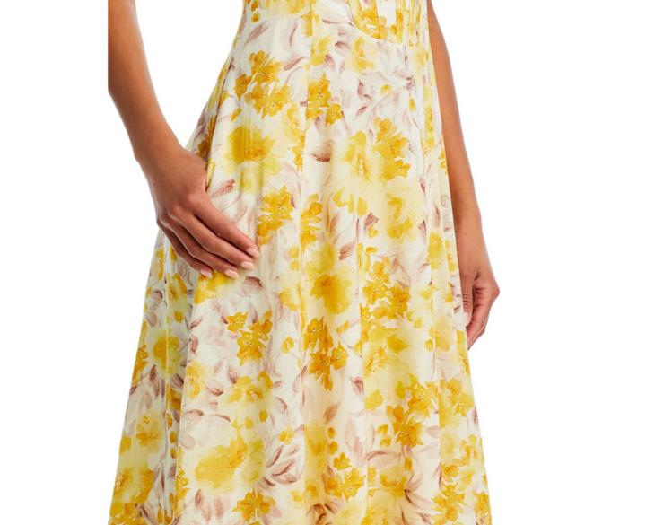 Bardot Lilah Sleeveless Corset Midi Dress MSRP $189