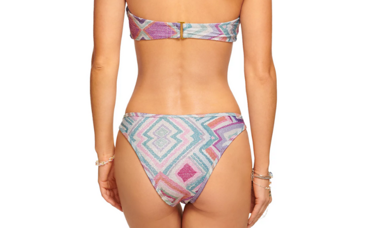 Ramy Brook Isla Metallic Bikini Bottom MSRP $108