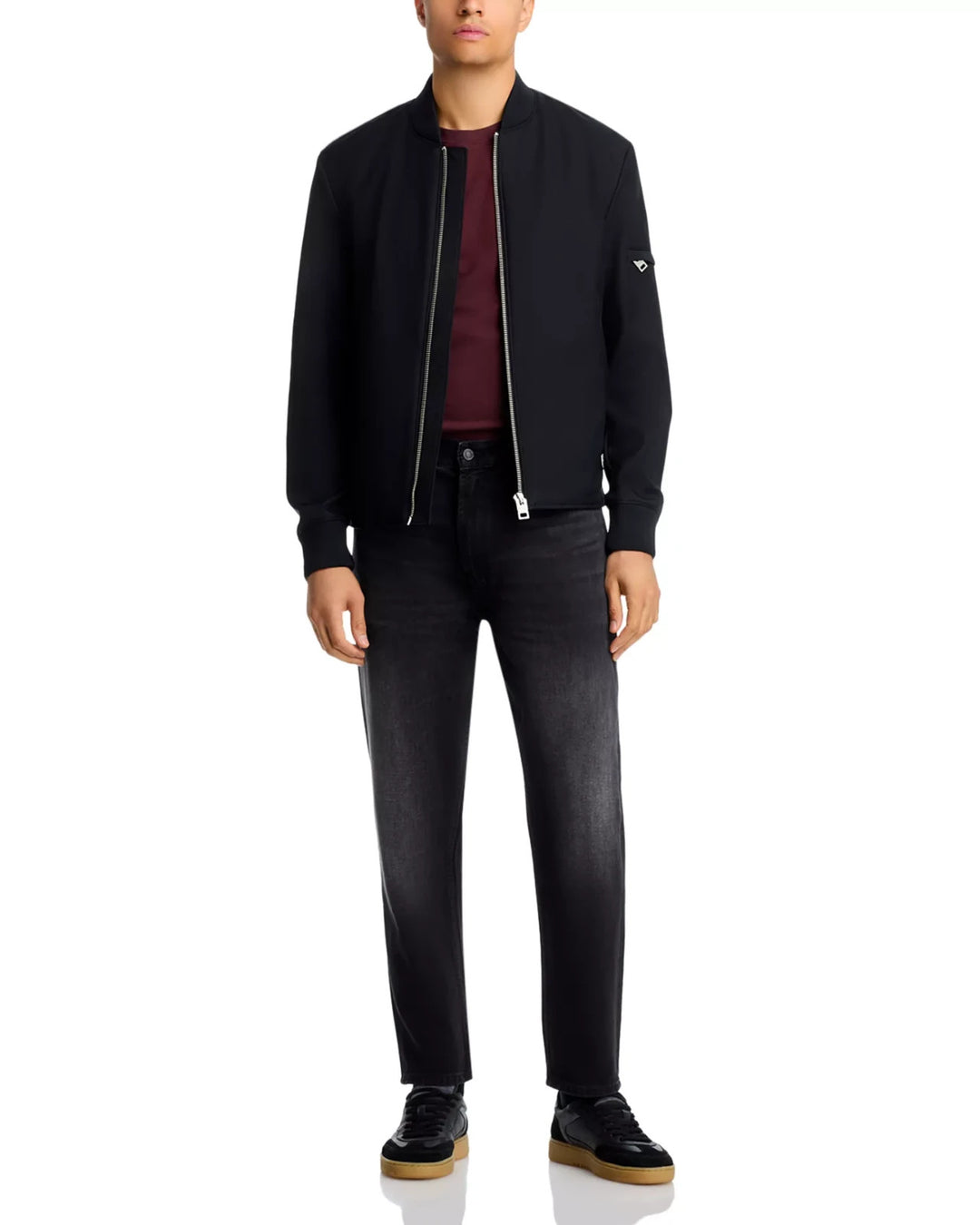 HUGO 838 Relaxed Tapered Fit Jeans in Dark Gray MSRP $179