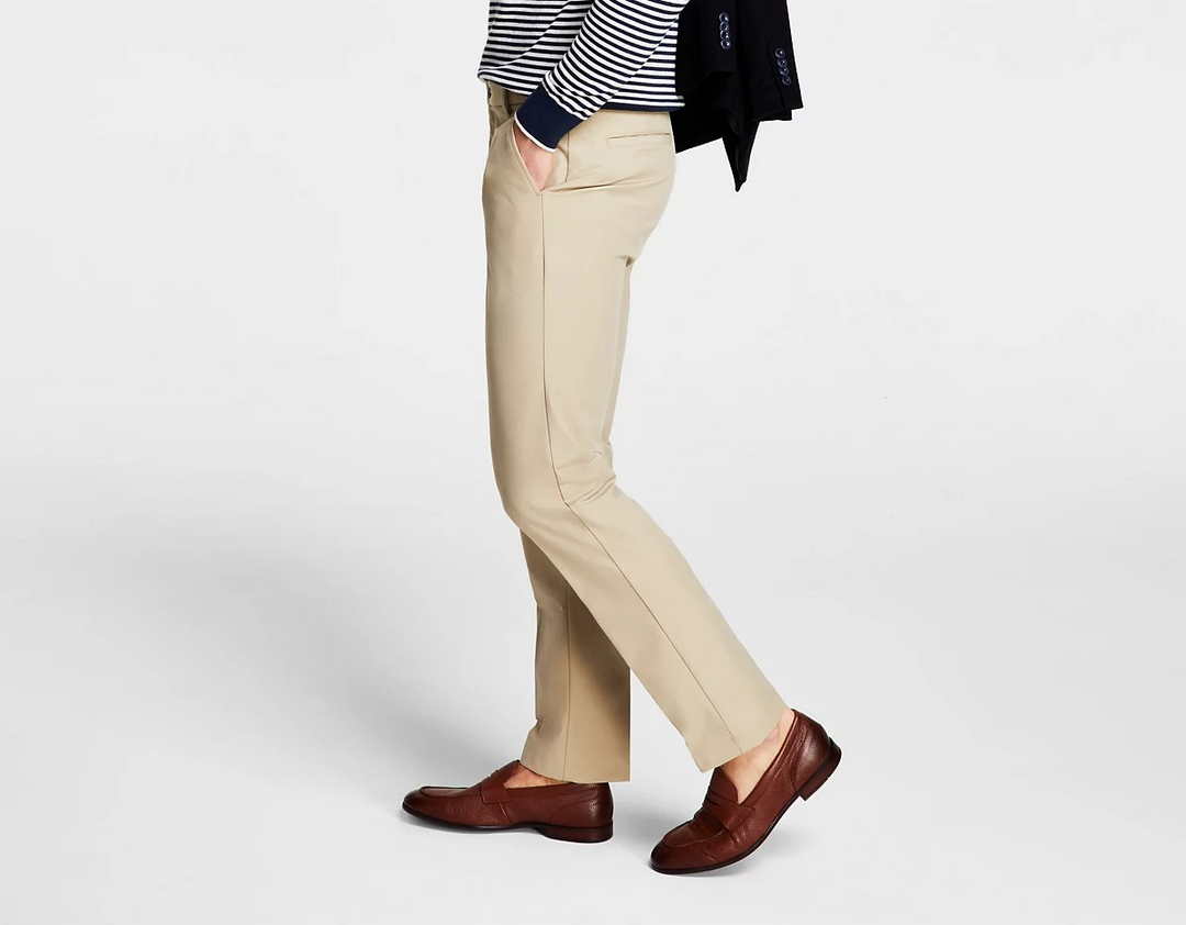 Michael Kors Men's Classic Fit Cotton Stretch Performance Pants MSRP $95