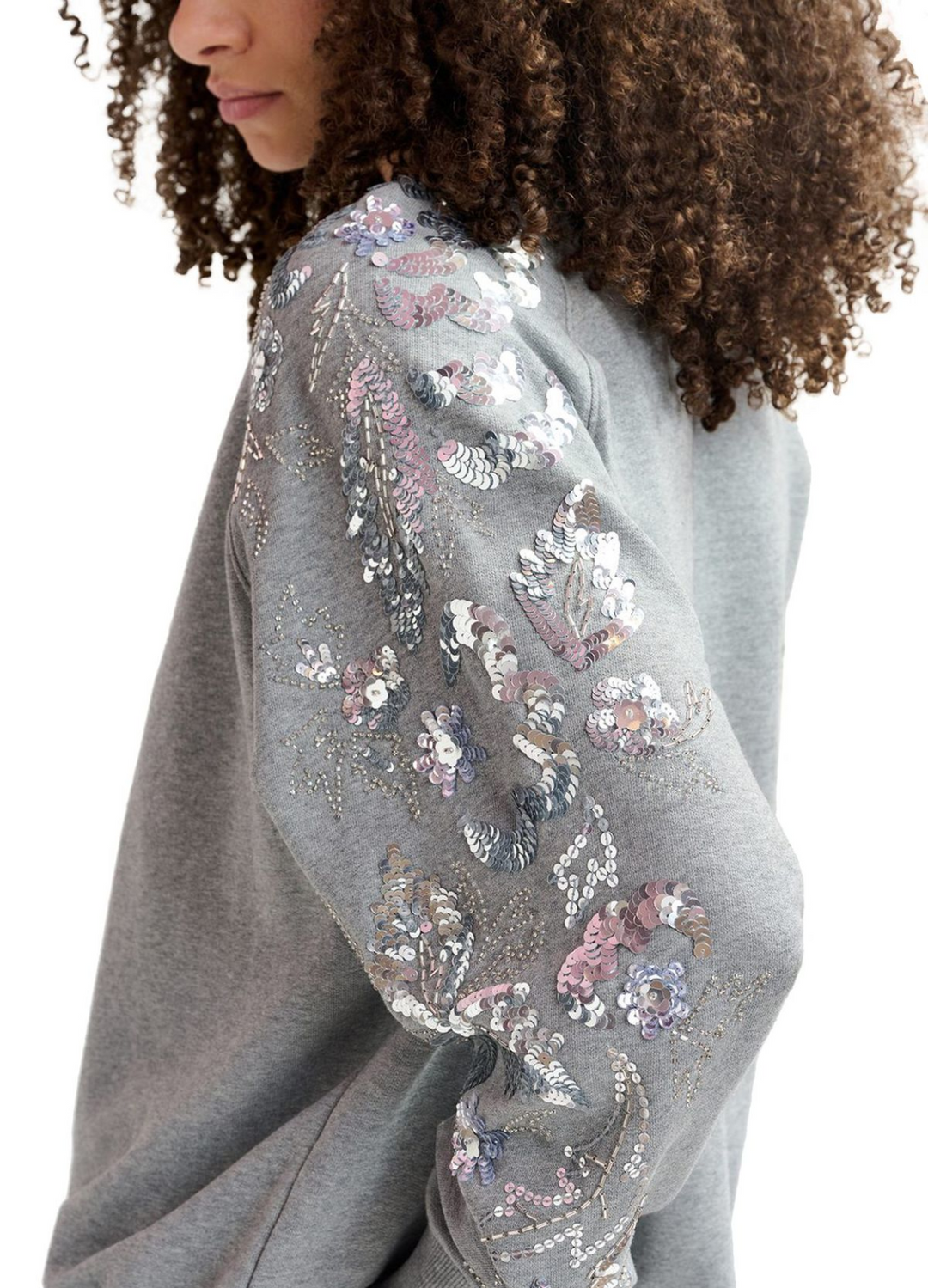 Essentiel Antwerp Embellished Sweatshirt MSRP $330