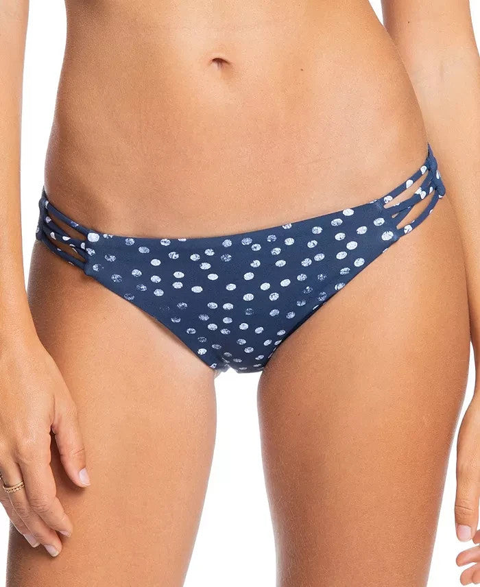 Roxy Juniors' Beach Classics Printed Strappy Bikini Bottoms MSRP $45