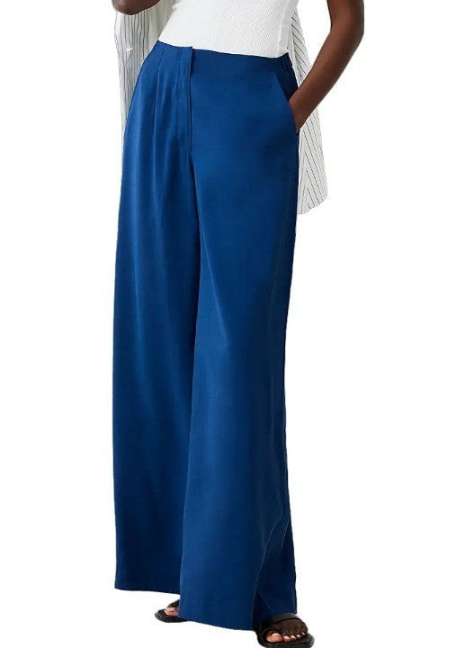 French Connection Barbara High Rise Wide Leg Pants MSRP $118