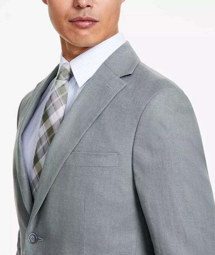Tommy Hilfiger Men's Modern-Fit 100% Linen Sport Coat MSRP $295