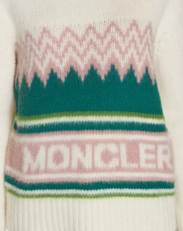 Moncler Logo Intarsia Wool Sweater MSRP $880