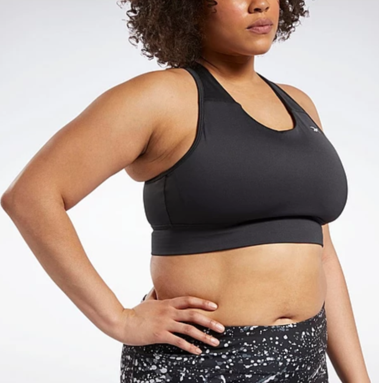 Reebok Plus Size Running Essentials High Impact Sports Bra MSRP $35