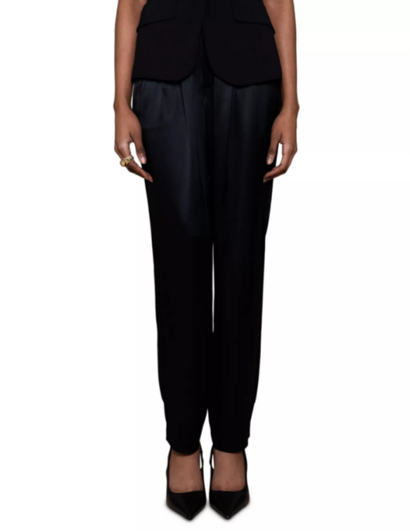 NONCHALANT LABEL Layered Belted Pants MSRP $391