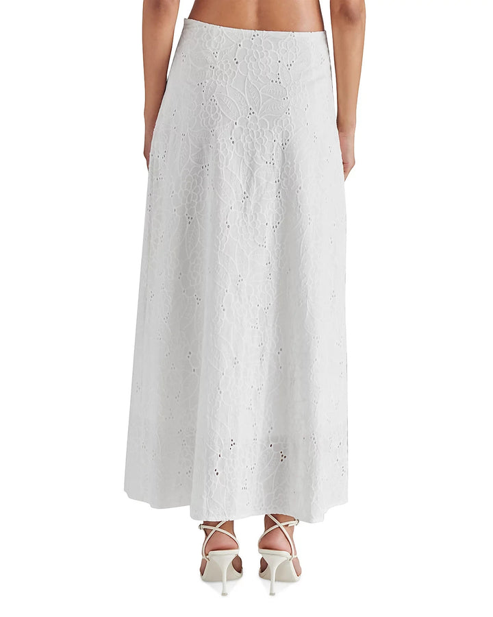 STEVE MADDEN Amalia Cotton Eyelet Maxi Skirt MSRP $79