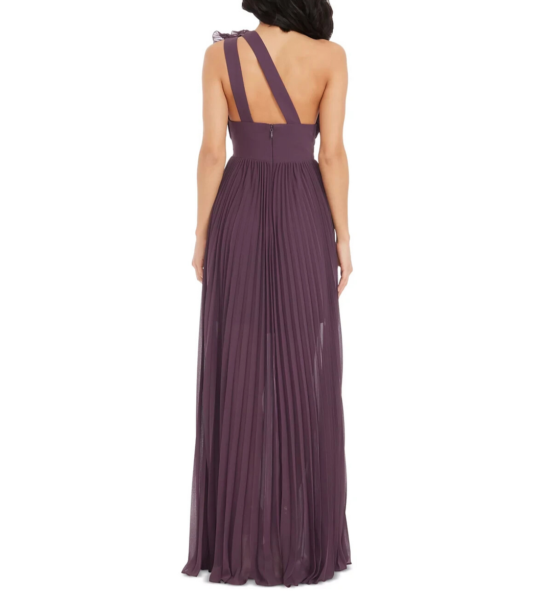 Dress the Population Vida Ruffled One-Shoulder Ball Gown MSRP $348