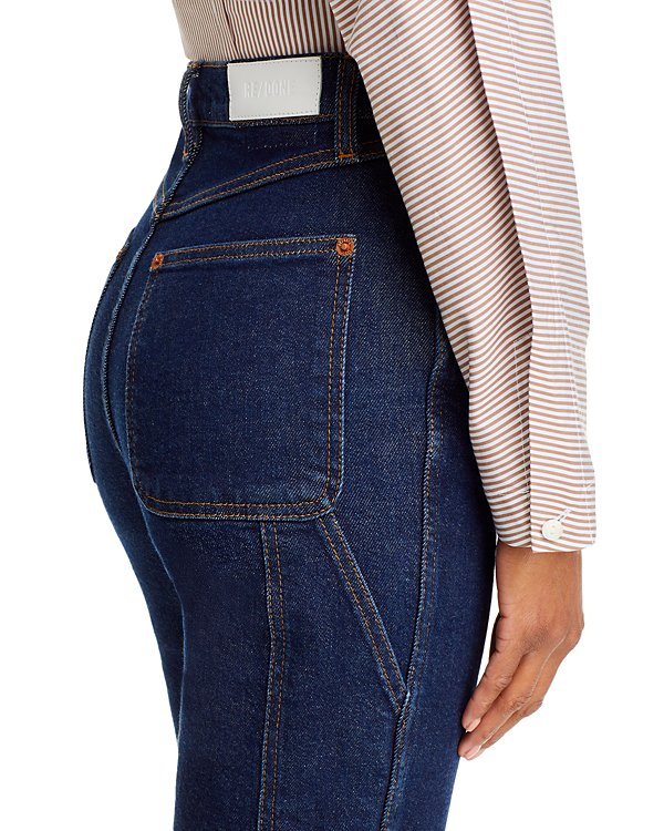 RE/DONE Painter High Rise Stove Pipe Straight Jeans MSRP $315