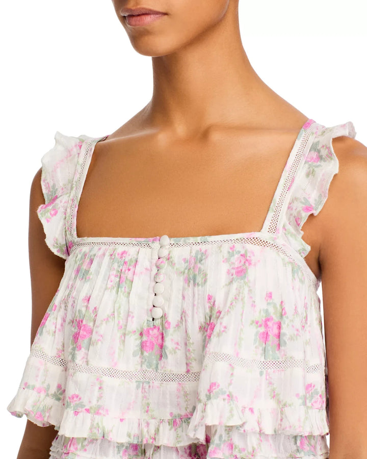 LoveShackFancy Novalee Tiered Top MSRP $245