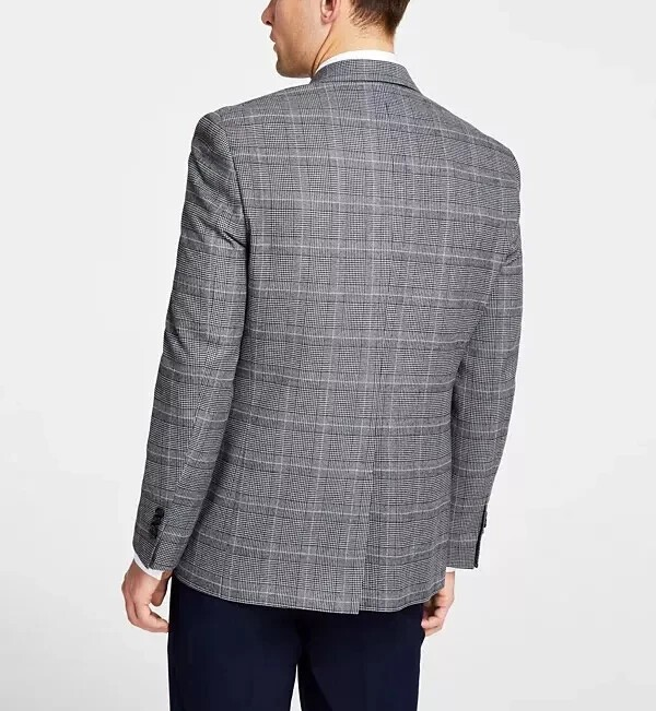 Michael Kors Classic-Fit Stretch Plaid Sport Coat MSRP $295