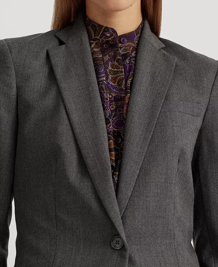 Lauren Ralph Lauren Women's Wool Twill Blazer MSRP $395