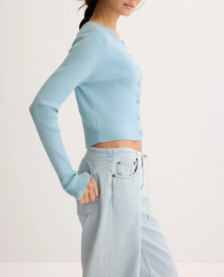 Toccin Zoe Classic Cropped Cardigan MSRP $295