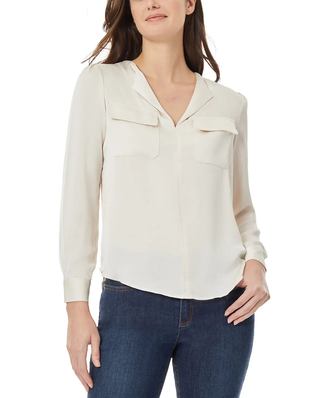 Jones New York Simplified Utility Blouse MSRP $69