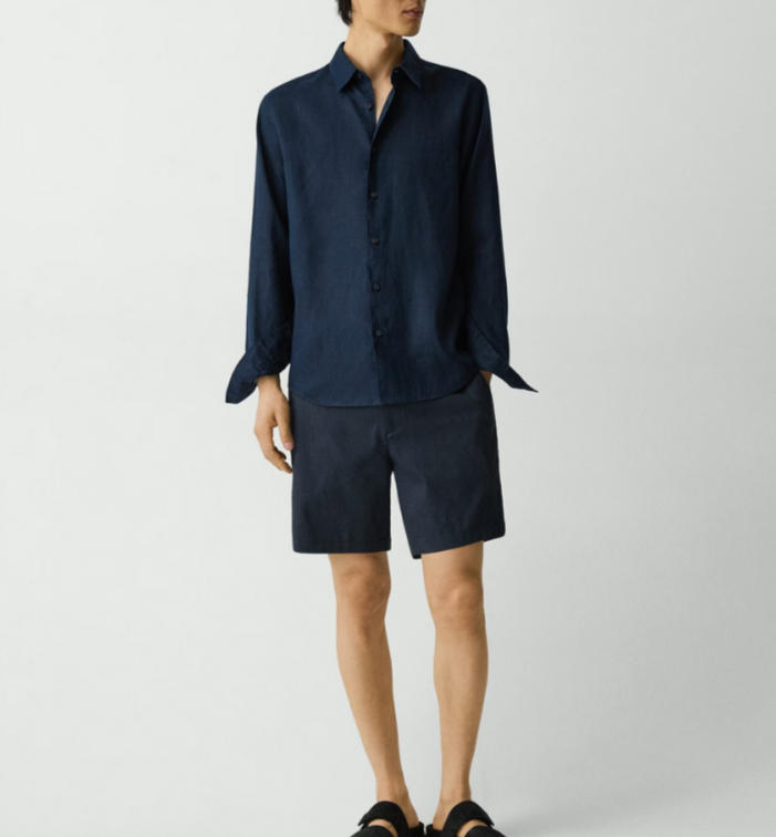 Theory Irving Shirt in Relaxed Linen MSRP $225