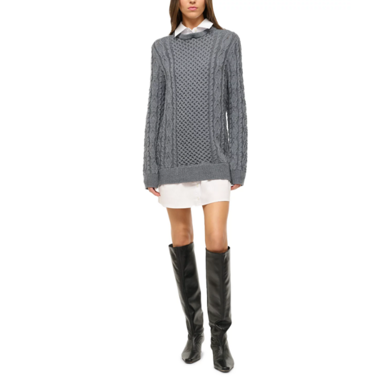 STAUD Aldrin Layered Look Dress MSRP $395