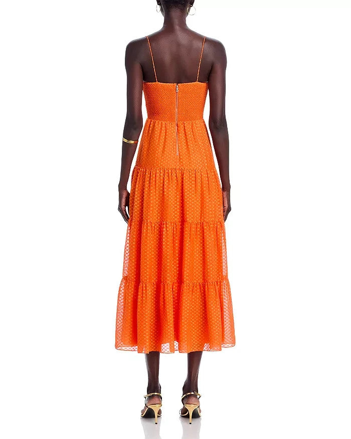 Alice and Olivia Clea Midi Dress MSRP $495