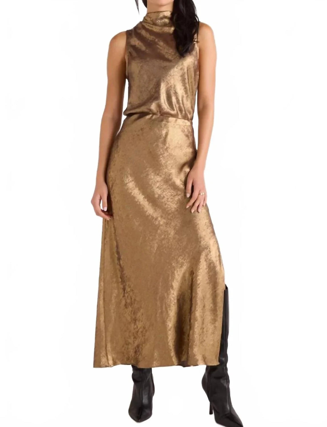 Bella Dahl Side Slit Bias Maxi Skirt MSRP $156