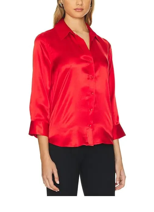 L'Agence Dani 3/4 sleeve blouse MSRP $345
